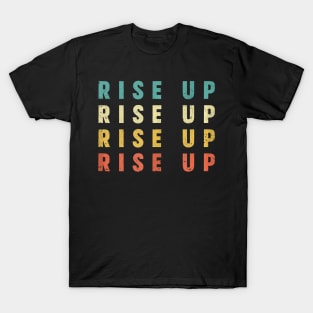 Rise Up Stop Human Trafficking Men Women Retro Vintage Style Tank Top T-Shirt